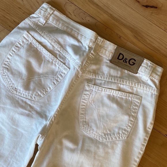Dolce & Gabbana white flare wide leg jeans - Picture 3 of 6